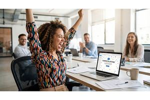 Success in Office, a Business Photo by CREATIVEDEF