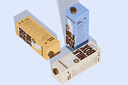 Milk Box Mockup, a Packaging Mockup by Unerispace (Thumbnail 2 of 5)