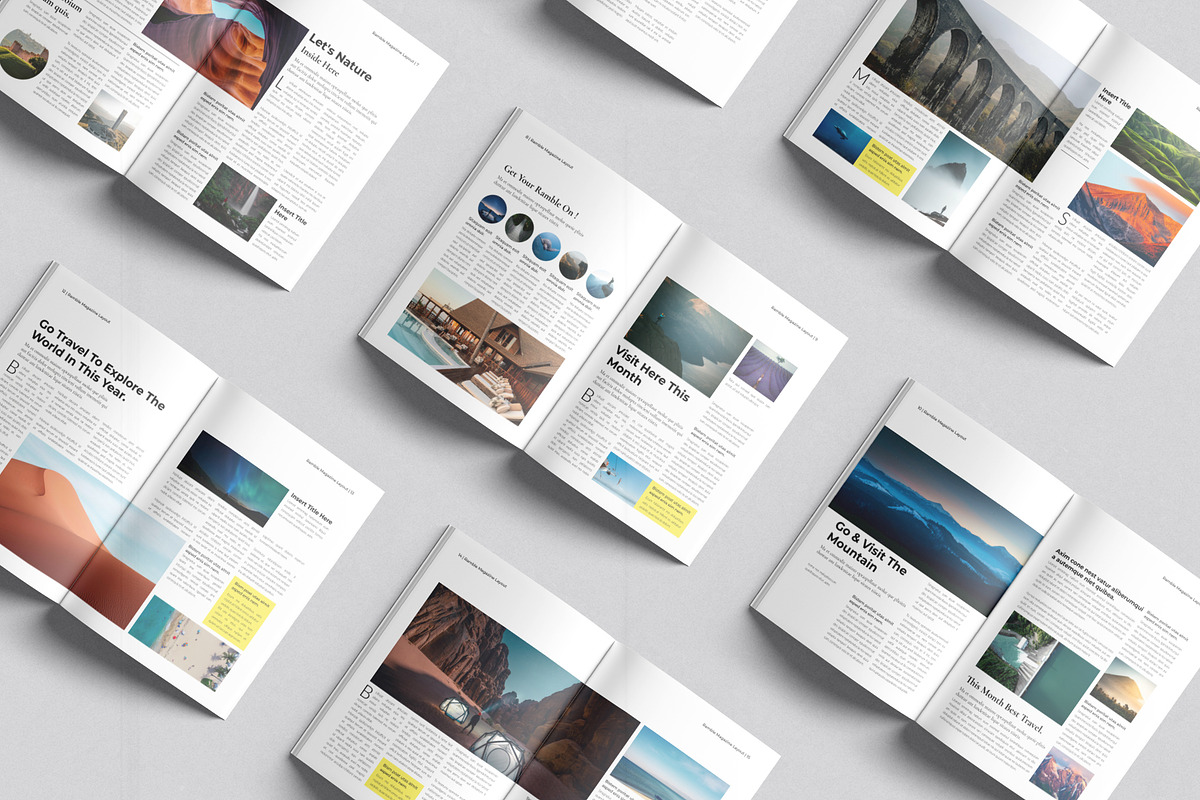 Luxury Travel Magazine Template, a Magazine Template by DesignCrest (Photo 9 of 13)