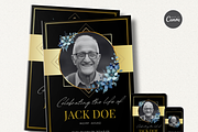 Funeral Program Template Set I Canva, an Invitation Template by The Social Stuff (Thumbnail 2 of 9)