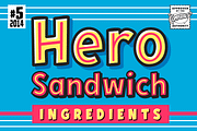 Hero Sandwich Ingredients, a Font by Comicraft Fonts (Thumbnail 1 of 4)