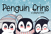 Penguin Grins, a Font by Kitaleigh (Thumbnail 1 of 3)