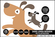 Jumping Dog Logo PNG Illustration, an Animal Illustration by Little Type Factory (Thumbnail 4 of 5)