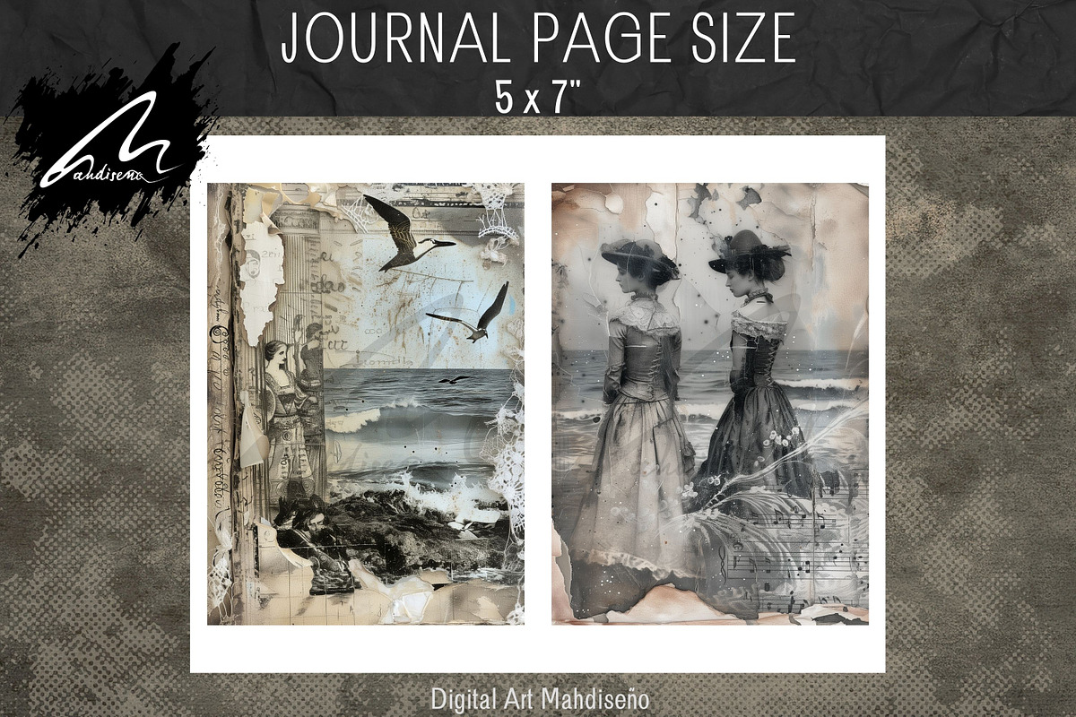 Shabby Chic Victorian Girls Papers, a Person Illustration by Digital Art Mahdiseño (Photo 7 of 9)