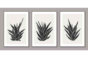 Set of minimalist botanical line art, a Decorative Illustration by C Design Studio