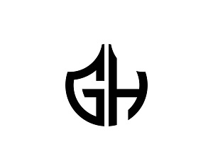 GH Logo Design Vector Template