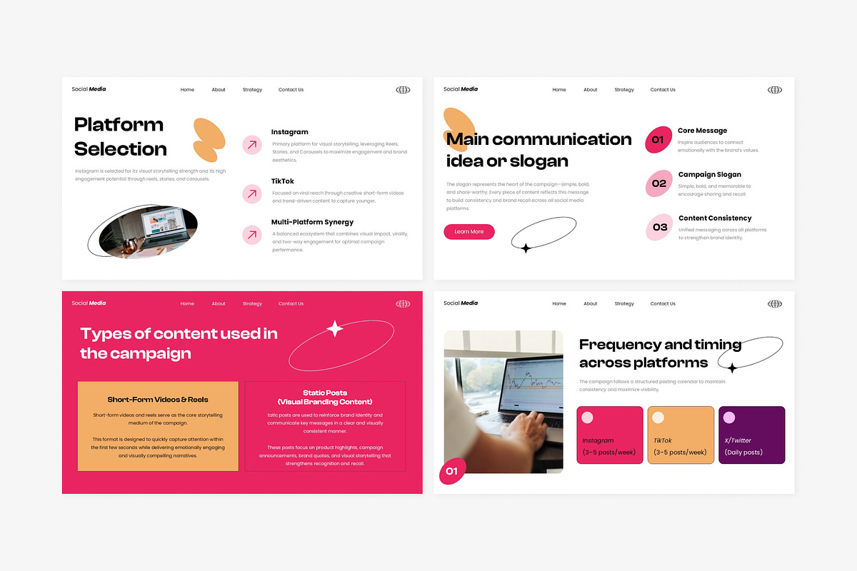 Social Media Campaign Strategy, a Presentation Template by Eklip Studio (Photo 5 of 6)