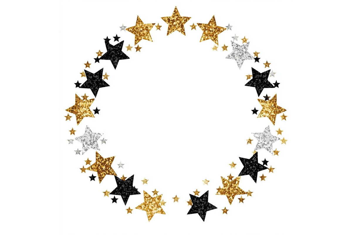 Prompt Star Glitter Clipart, a Decorative Illustration by Creative design (Photo 5 of 7)