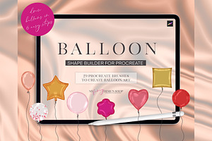 Balloon Shape Procreate Builder Set