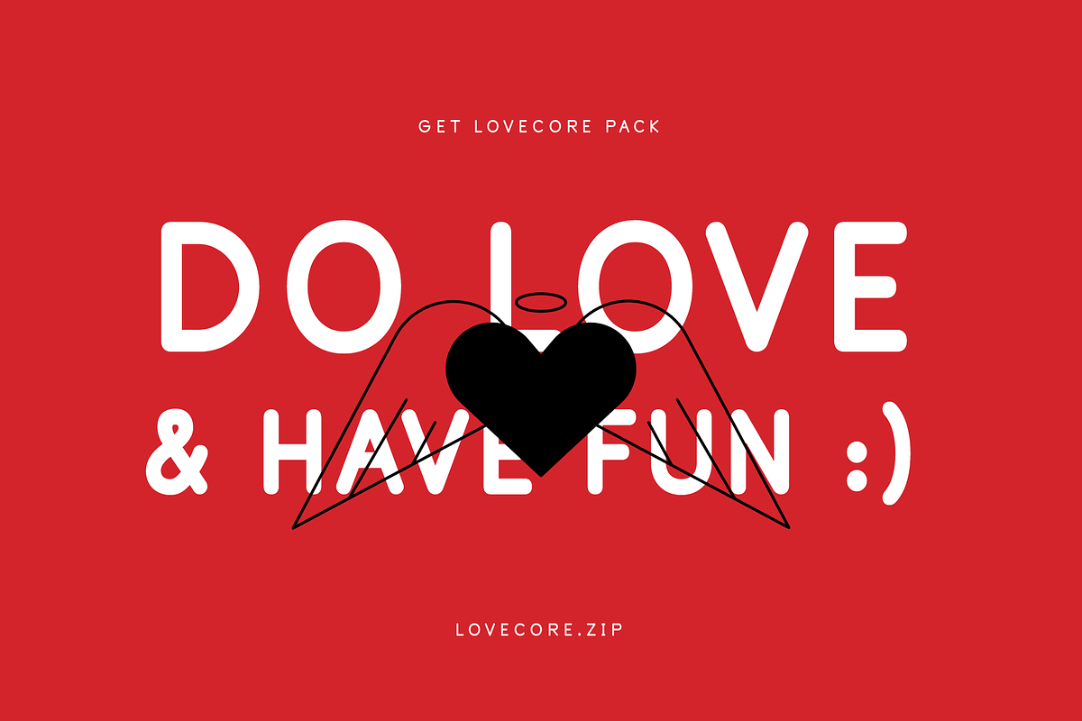 LOVECORE :: Linework flash set, an Object Graphic by V2.GRAPHICS (Photo 9 of 9)
