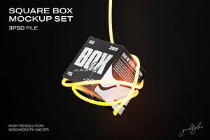 Square Box Mockup Set-2