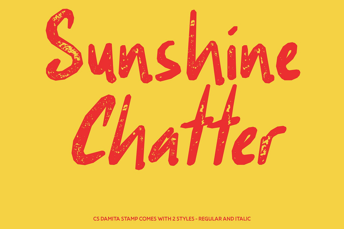 CS Damita Stamp, a Handwritten Font by Craft Supply Co. (Photo 3 of 8)
