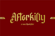 Afterkilly - Blackletter Typeface, a Blackletter Font by Garisman Std (Thumbnail 1 of 8)