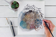 Inky Abstract Procreate Brushes, a Brush Add-On by AJ Brushes (Thumbnail 3 of 12)