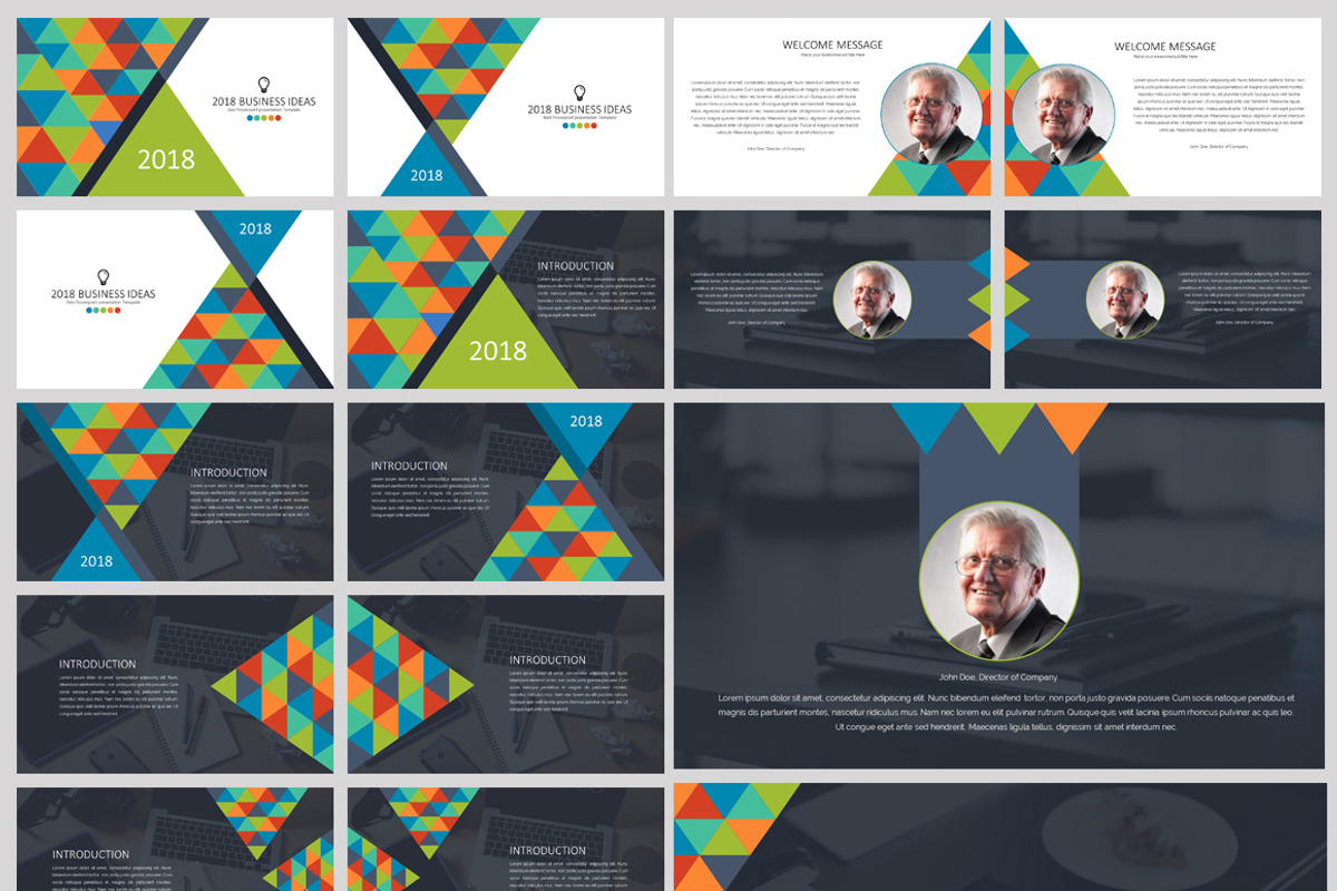 2018 Business Ideas Powerpoint, a Presentation Template by Creative Slides