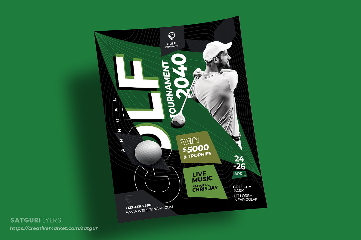 Golf Tournament Flyer Template preview 4