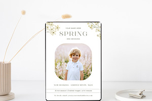 Spring Mini Session Template Canva