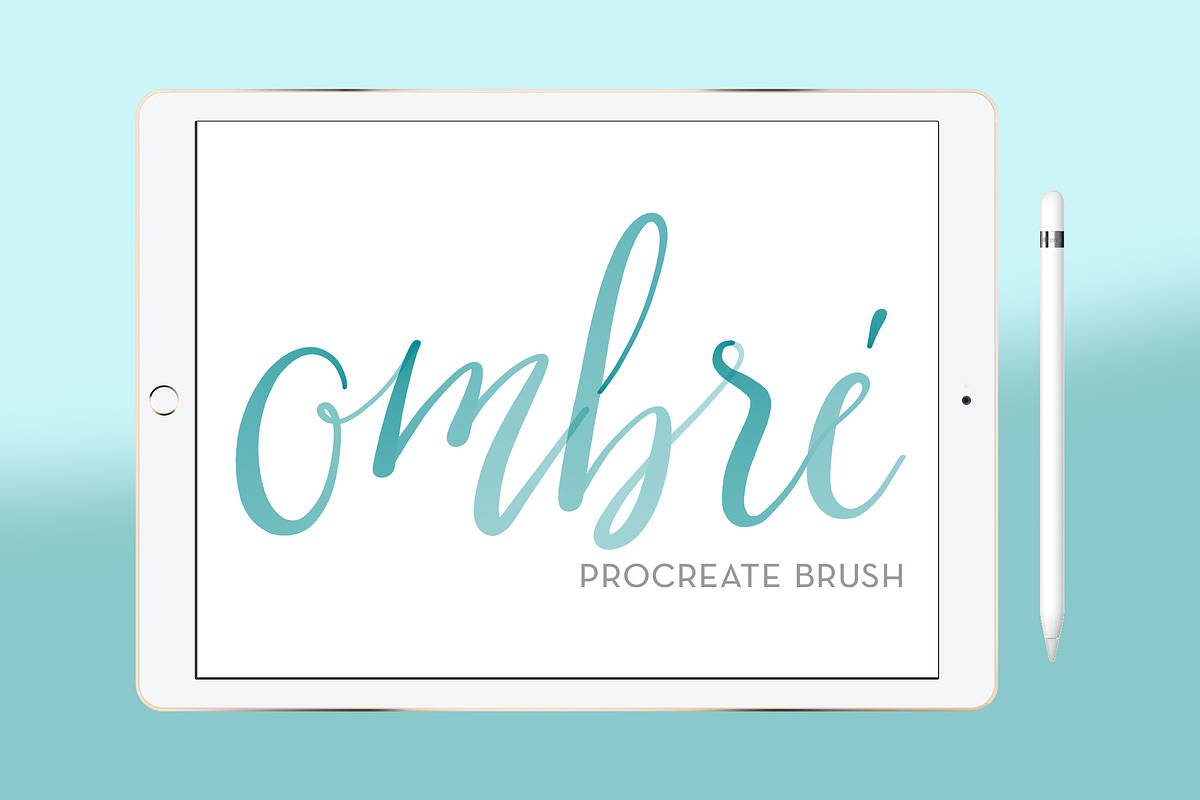 Ombre Watercolor Procreate Brush, a Brush Add-On by chattypress (Photo 1 of 3)