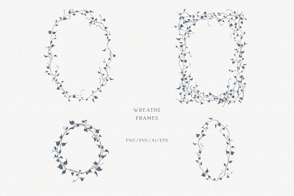 Vines Linear Clipart Kit, an Object Illustration by Sensual Art (Photo 3 of 7)