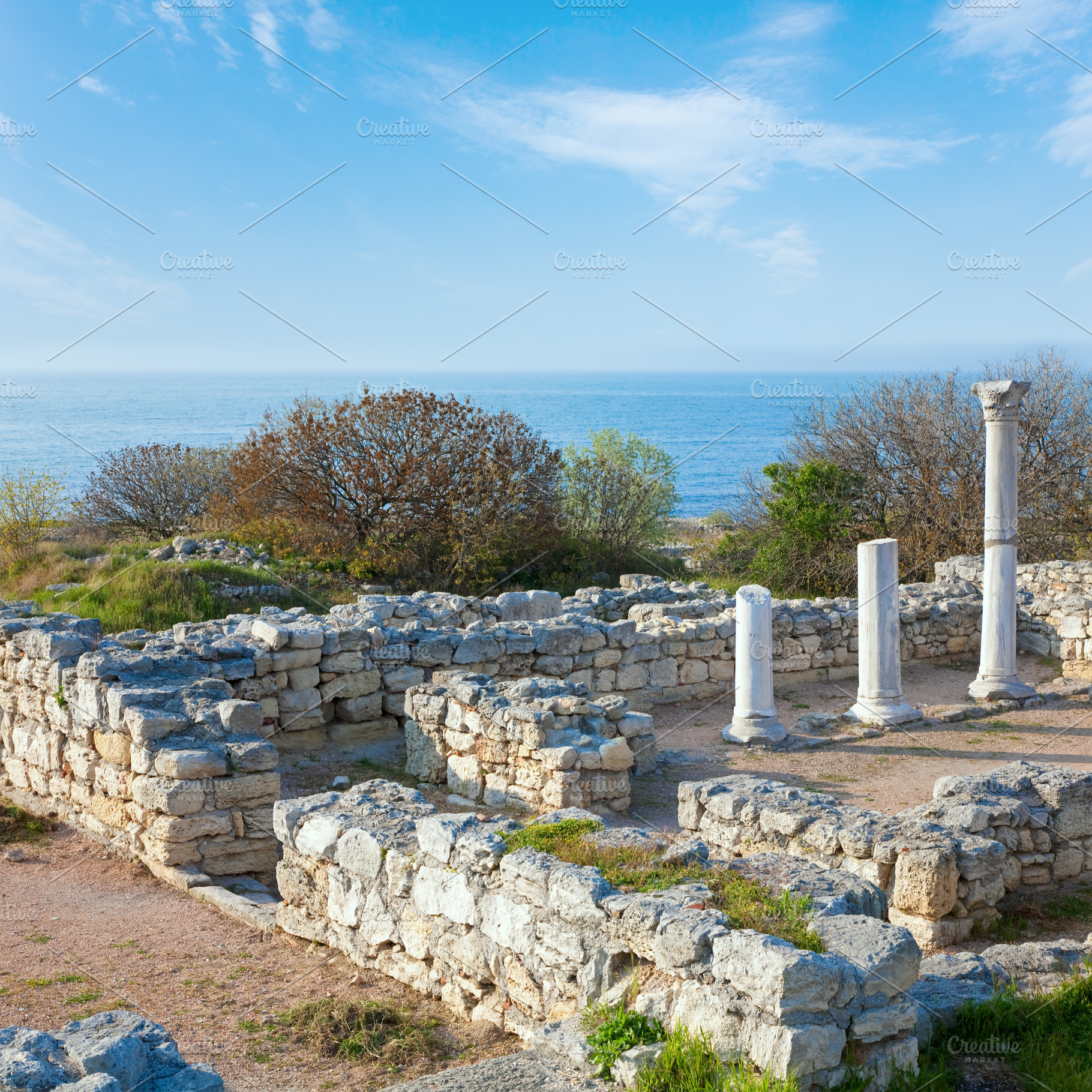 Evening Chersonesos (ancient town), a Nature Photo by YuriyB