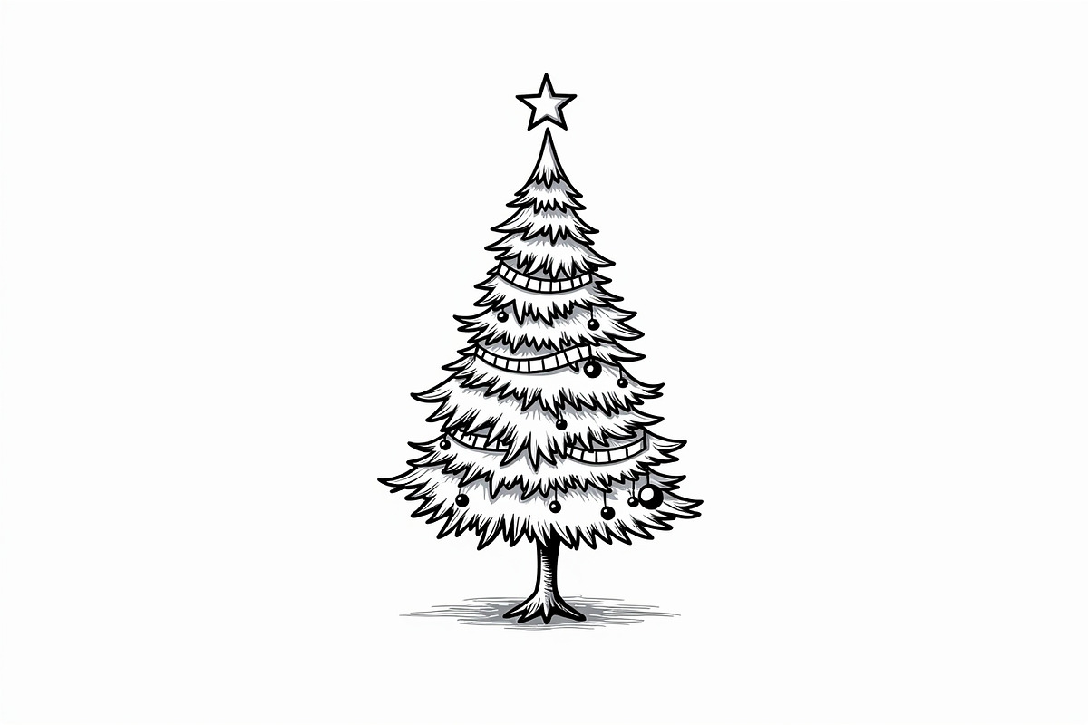 Merry Christmas Tree Clipart Collect, an Illustration by jahid234 (Photo 7 of 21)