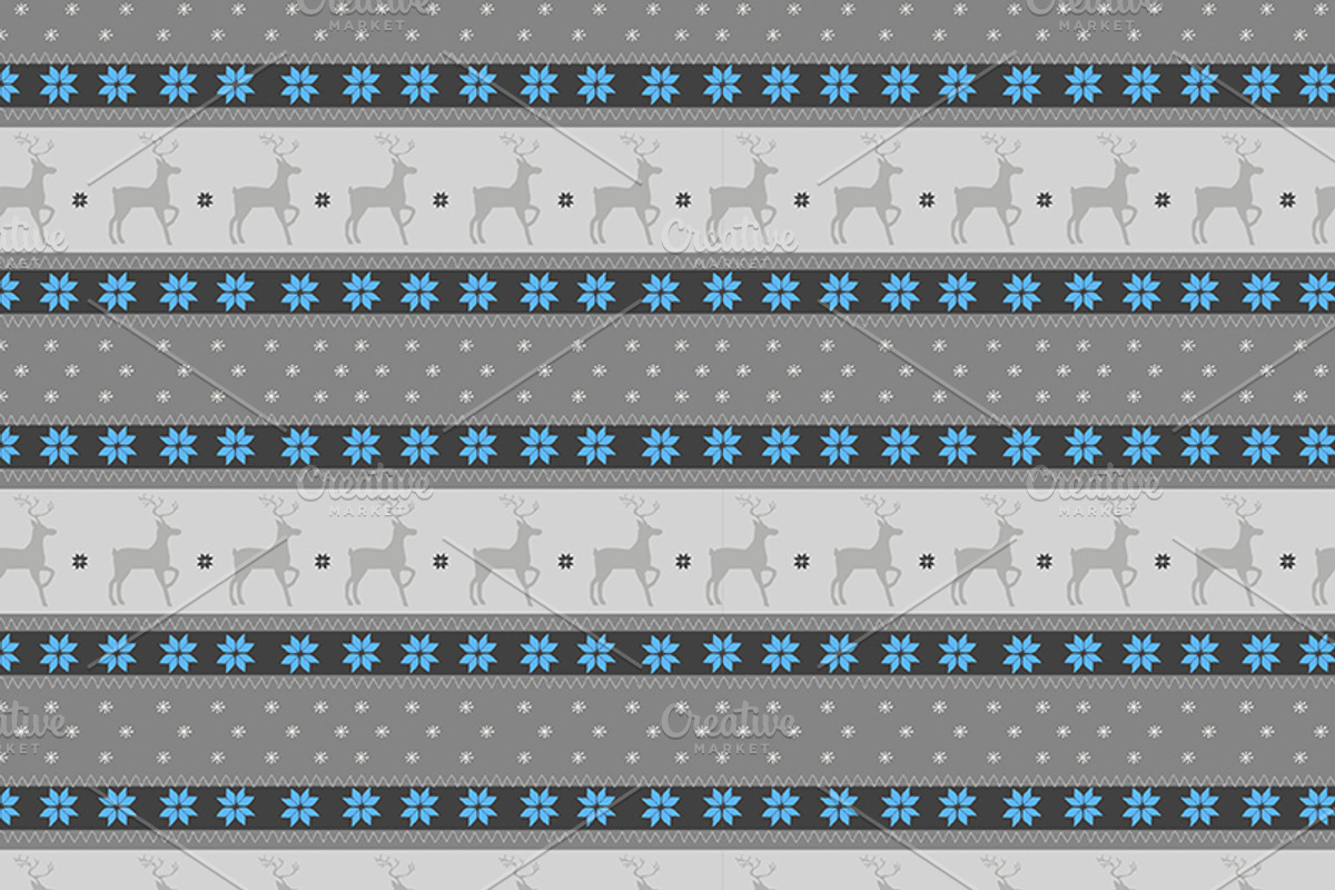 4 Knitted patterns with deers preview 5