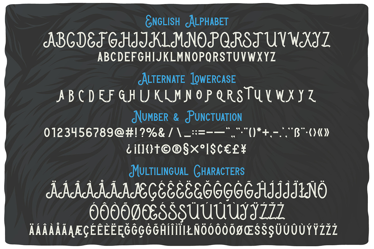 Outdoors Layered Font preview 2