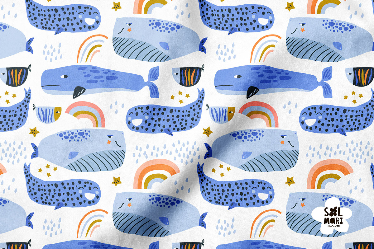 CHILDISH PATTERNS PACK vol.8, a Pattern Graphic by solmariart