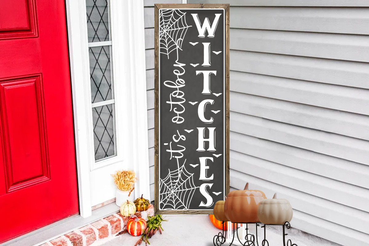 Halloween Porch Sign SVG Bundle, a Decorative Illustration by Fokira (Photo 3 of 7)