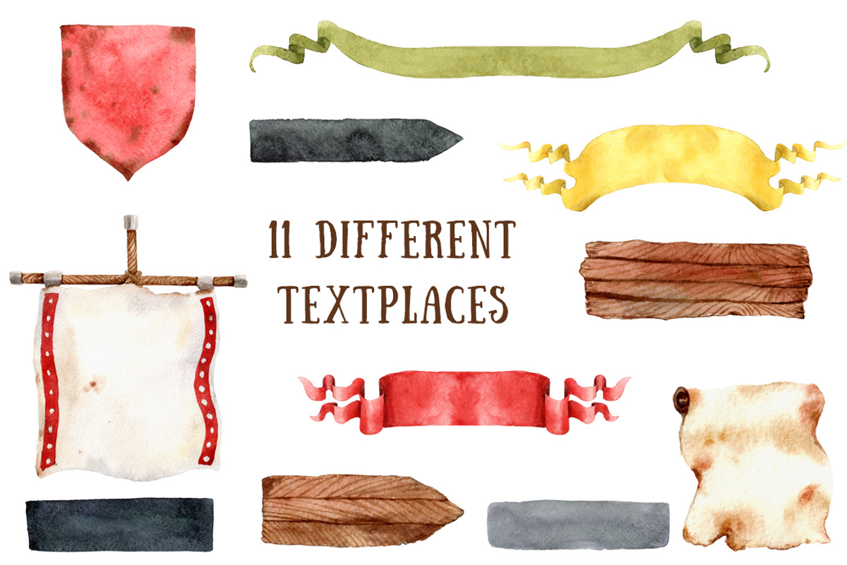 Old Old Fairy Tale - Watercolor Set, an Object Illustration by Mashamashastu (Photo 4 of 12)