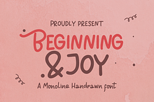 Beginning Joy | Monoline Hand Drawn