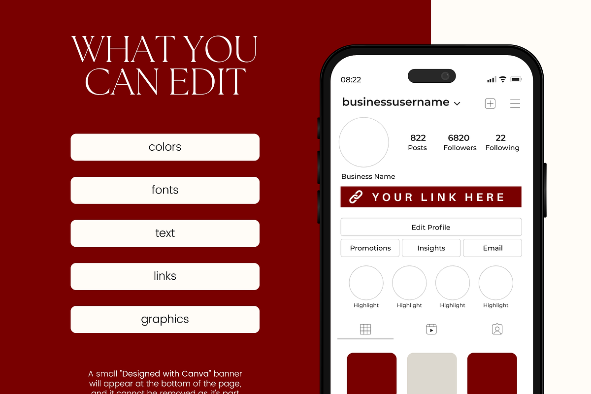 Canva Link in Bio Template, a Landing Page Template by Branding Babe Co. (Photo 4 of 5)