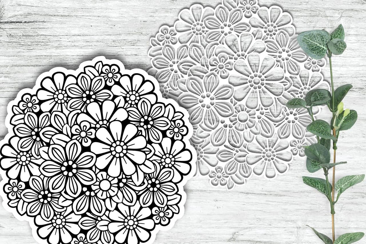 Floral Mandala Bundle, a Decorative Illustration by Elinorka (Photo 7 of 11)