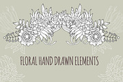 Floral elements doodle set ., an Object Graphic by RAINBOWIRMA (Thumbnail 1 of 4)
