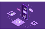 Technology business isometric bundle, a Technology Illustration by foxndeer (Thumbnail 2 of 4)
