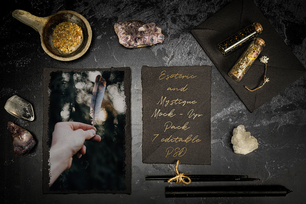 Esoteric and Mystique Mock-up Pack, a Merchandise Mockup by Motion-Box (Photo 3 of 8)