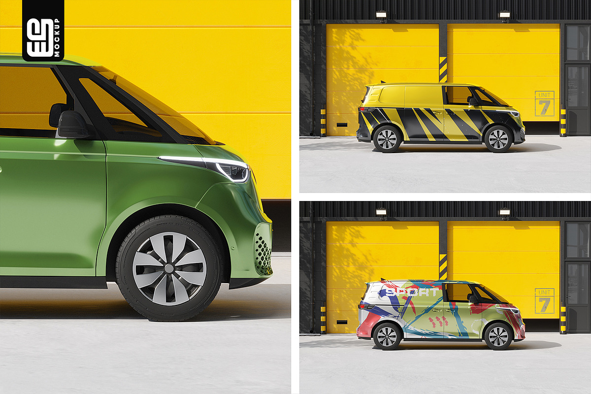 Electric Van Branding Mockup, an Advertising Mockup by SD Mockup (Photo 3 of 4)