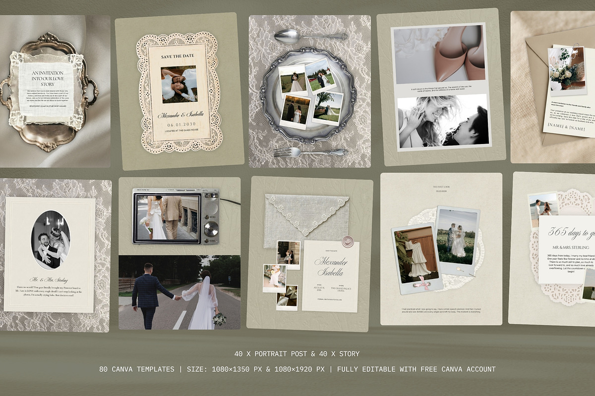 Quiet Luxury Bridal Kit, a Social Media Template by Pani Temp. (Photo 17 of 17)