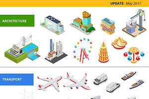 Isometric Flat World Collection V.1