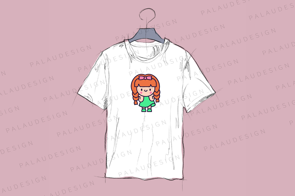 Cute Kawaii Chibi Girls Characters, a Person Illustration by Palau (Photo 5 of 12)