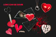 Moody Valentine Collage Kit, an Object Graphic by Anzhelika (Thumbnail 7 of 12)