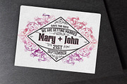 Mega Set Vintage Wedding Invitations, an Invitation Template by OneVectorStock (Thumbnail 5 of 18)