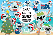 Christmas Koalas, a Seasonal Illustration by Lime & Kiwi Designs (Thumbnail 1 of 2)