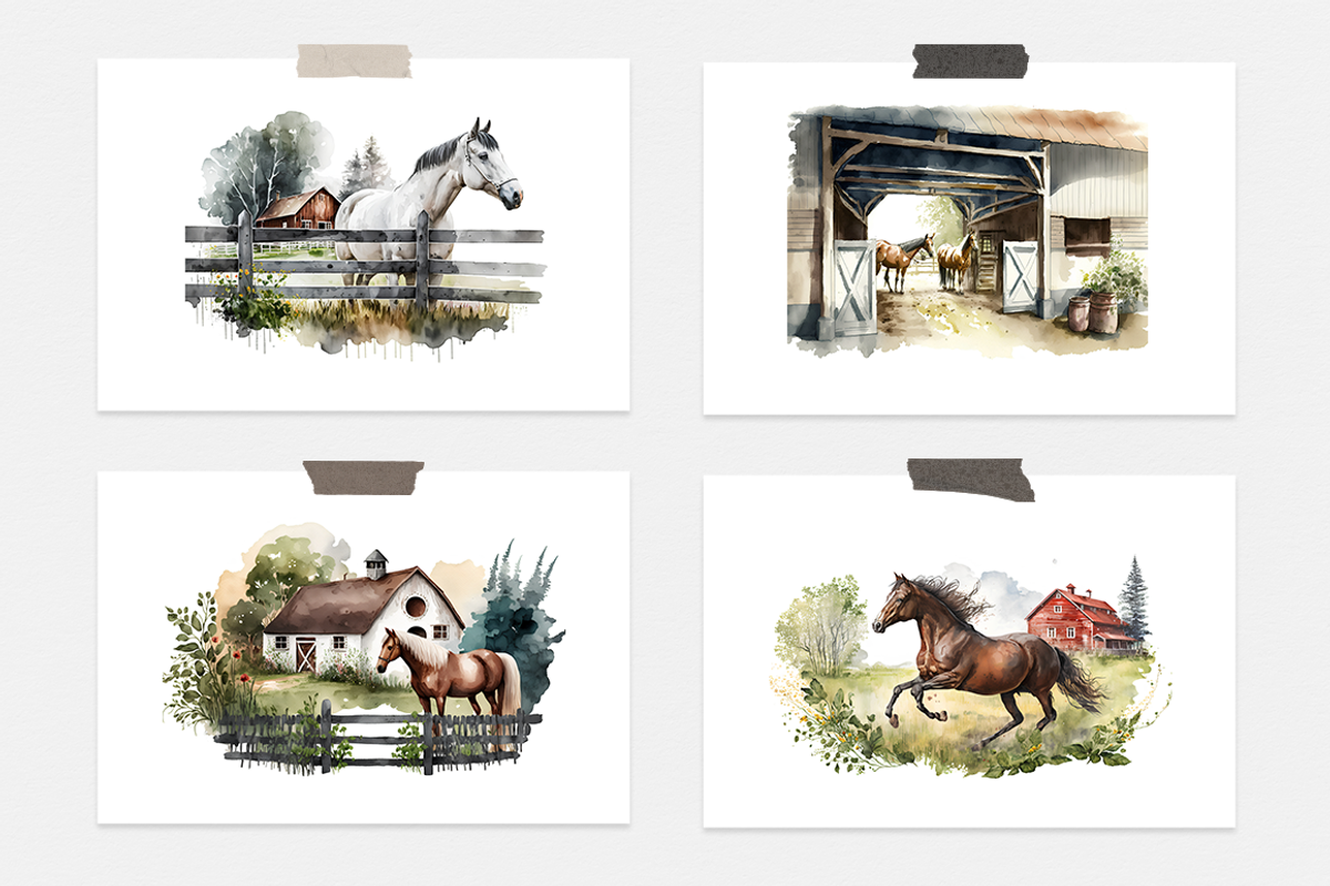 On The Farm Watercolor Collection, an Animal Illustration by artsy-fartsy (Photo 8 of 11)