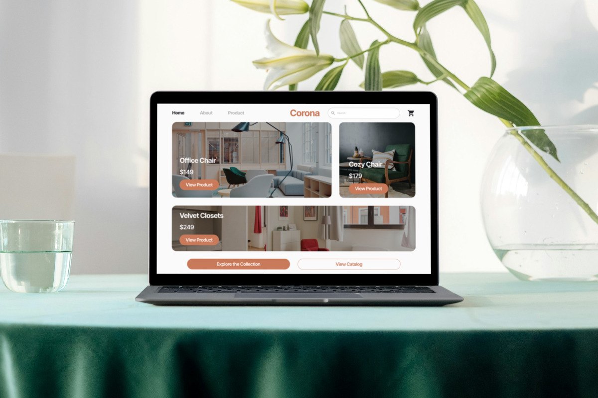 Corona Home Product Catalog Landing, a Landing Page Template by trabaskriya (Photo 5 of 5)