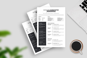 Simple Black Resume