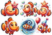 Cute Clownfish Clipart, an Illustration by Designworld (Thumbnail 4 of 5)