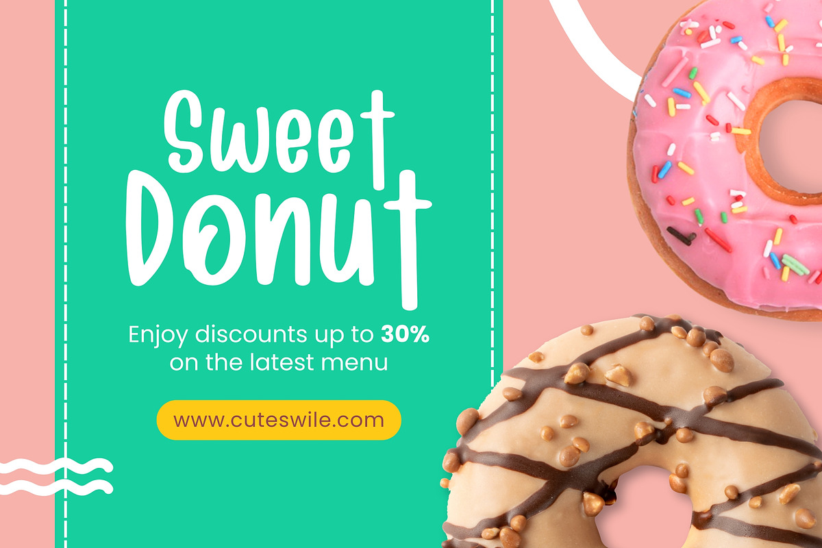 Cute Swile – Fresh & Cheerful Font, a Handwritten Font by socutefont (Photo 8 of 10)