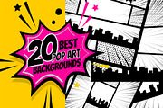 20 Black White Comic Book background, a Decorative Illustration by Kapitosh (Thumbnail 1 of 3)