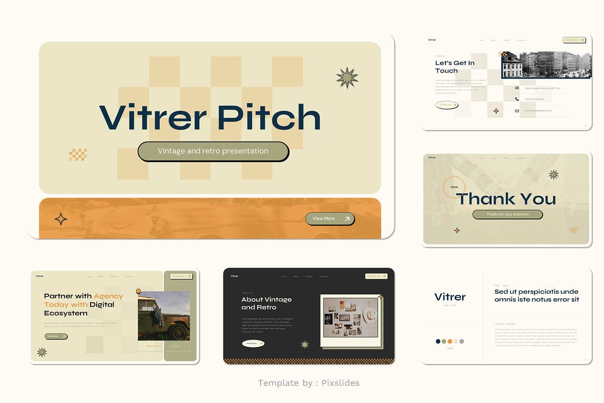 Vintage and Retro PowerPoint, a Presentation Template by Pixslides (Photo 5 of 5)